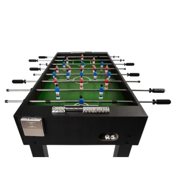 Stół do piłkarzyków piłkarski płyta MDF DUŻY CZARNY